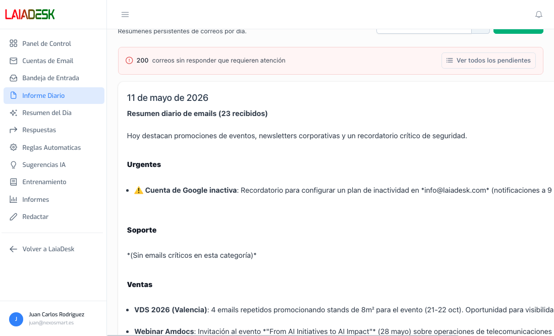 LaiaMail · Informe diario
